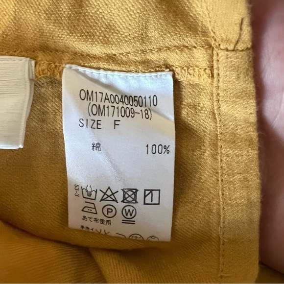 Women's Medium Omekashi Mustard Yellow Long Sleeve Top | Embroidered Details | - Picture 8 of 10